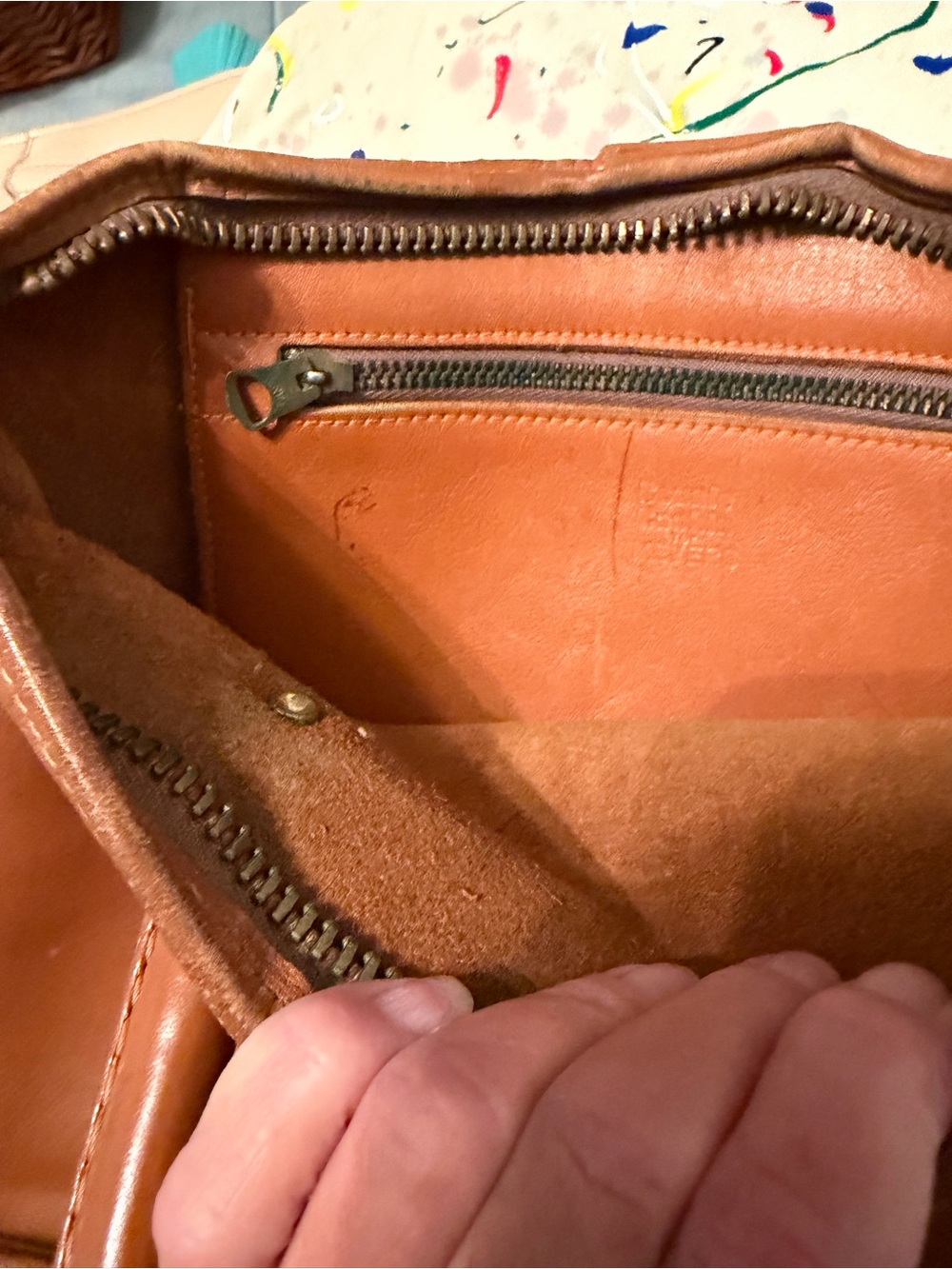 VTG Bonnie Cashin for Meyers Classic Tan Leather Satchel Bag - Picture 13 of 15